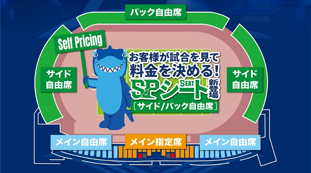 お客様が試合を見て料金を決める！